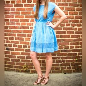 Old Navy Blue Linen Dress